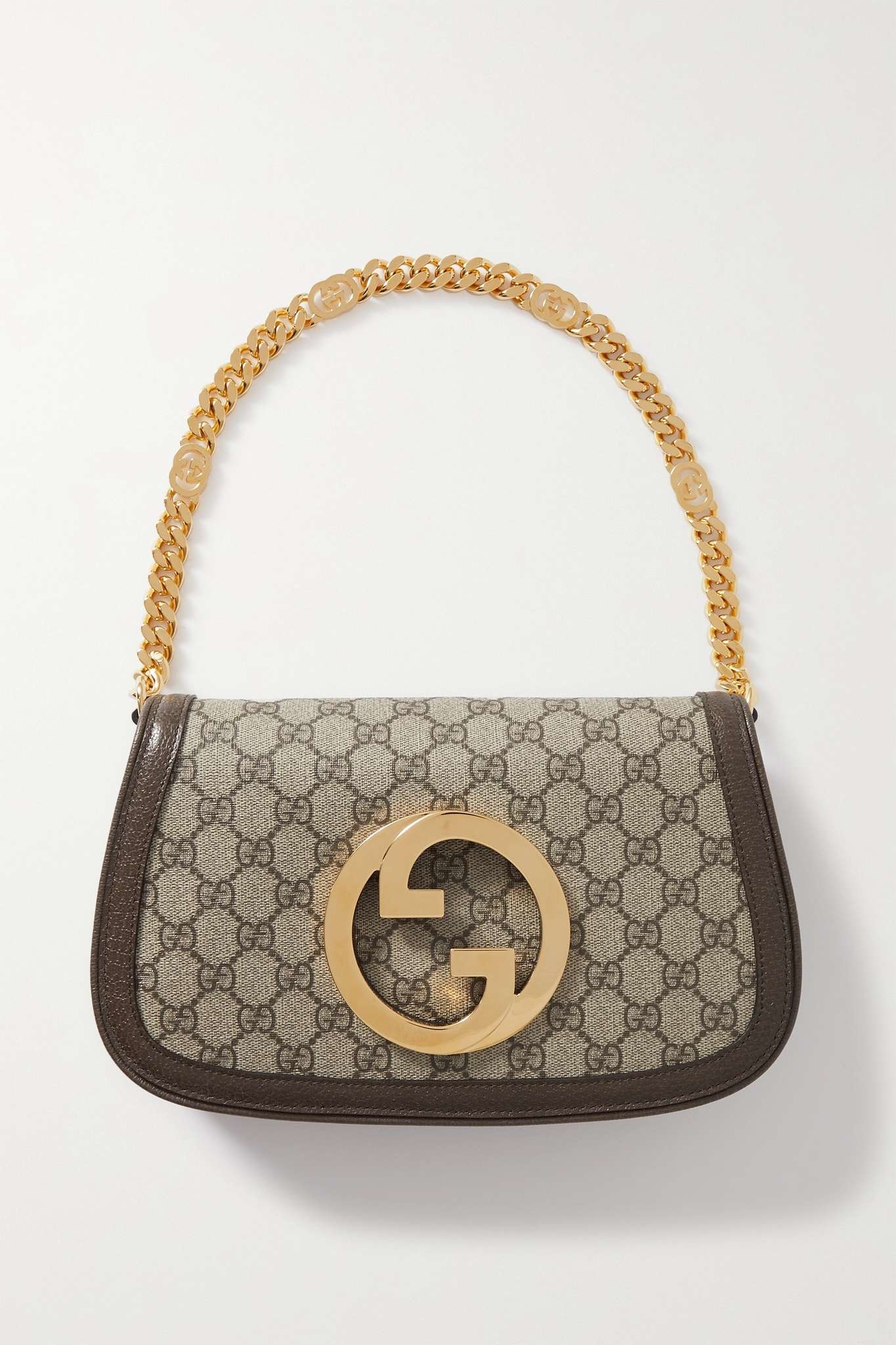GUCCI グッチ BLONDIE CANVAS AND SMOOTH LEATHER BAG ベージュ Large Blondie Shoulder Bag | GUCCI | elysewalker