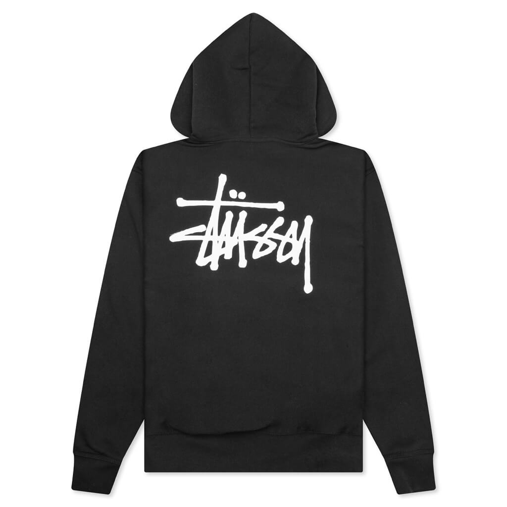 BASIC STUSSY HOODIE - BLACK - 2