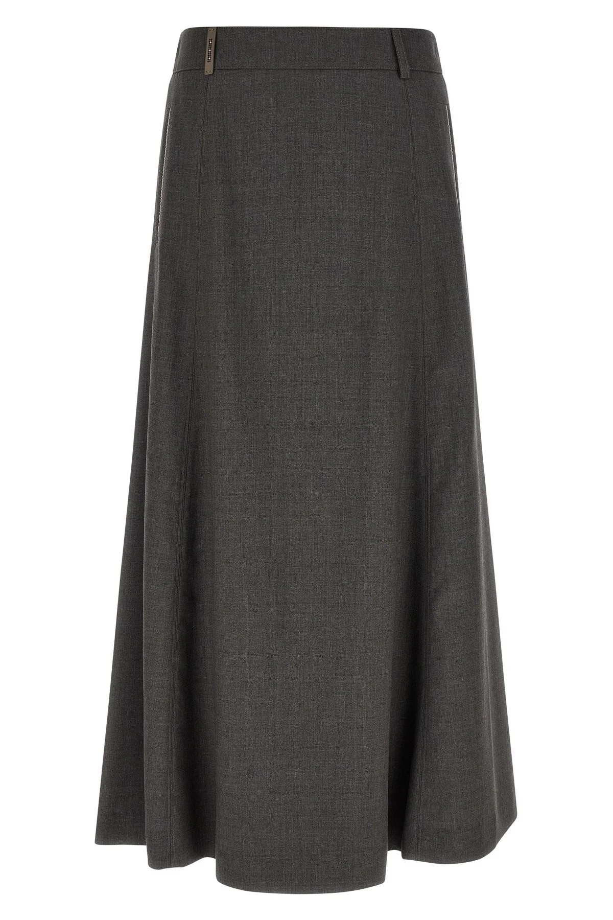 Flared Skirt With Loops - 1