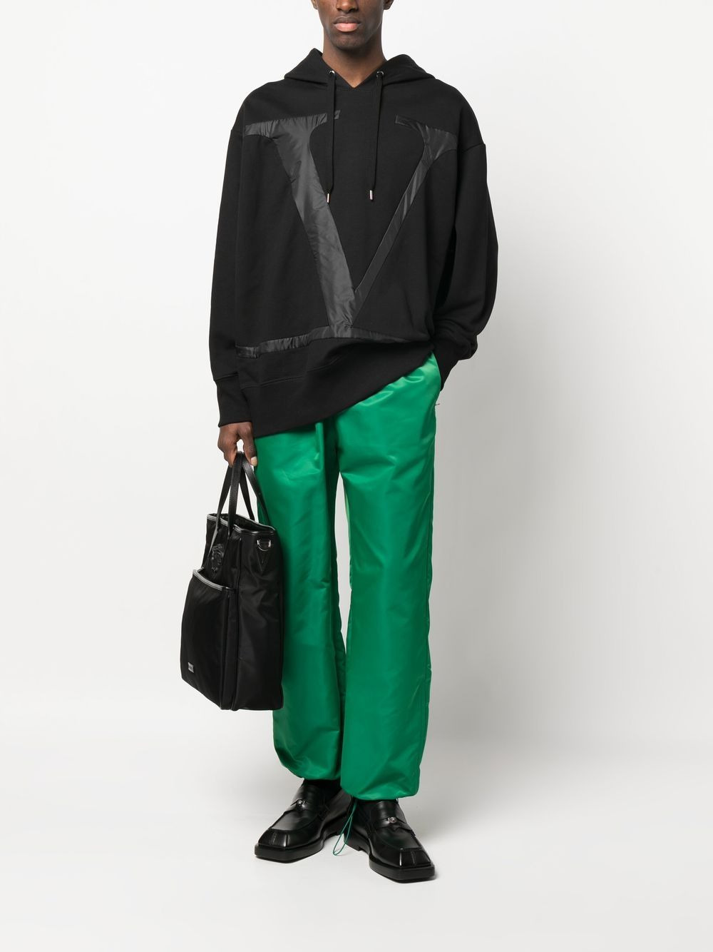 logo-detail drawstring hoodie - 2