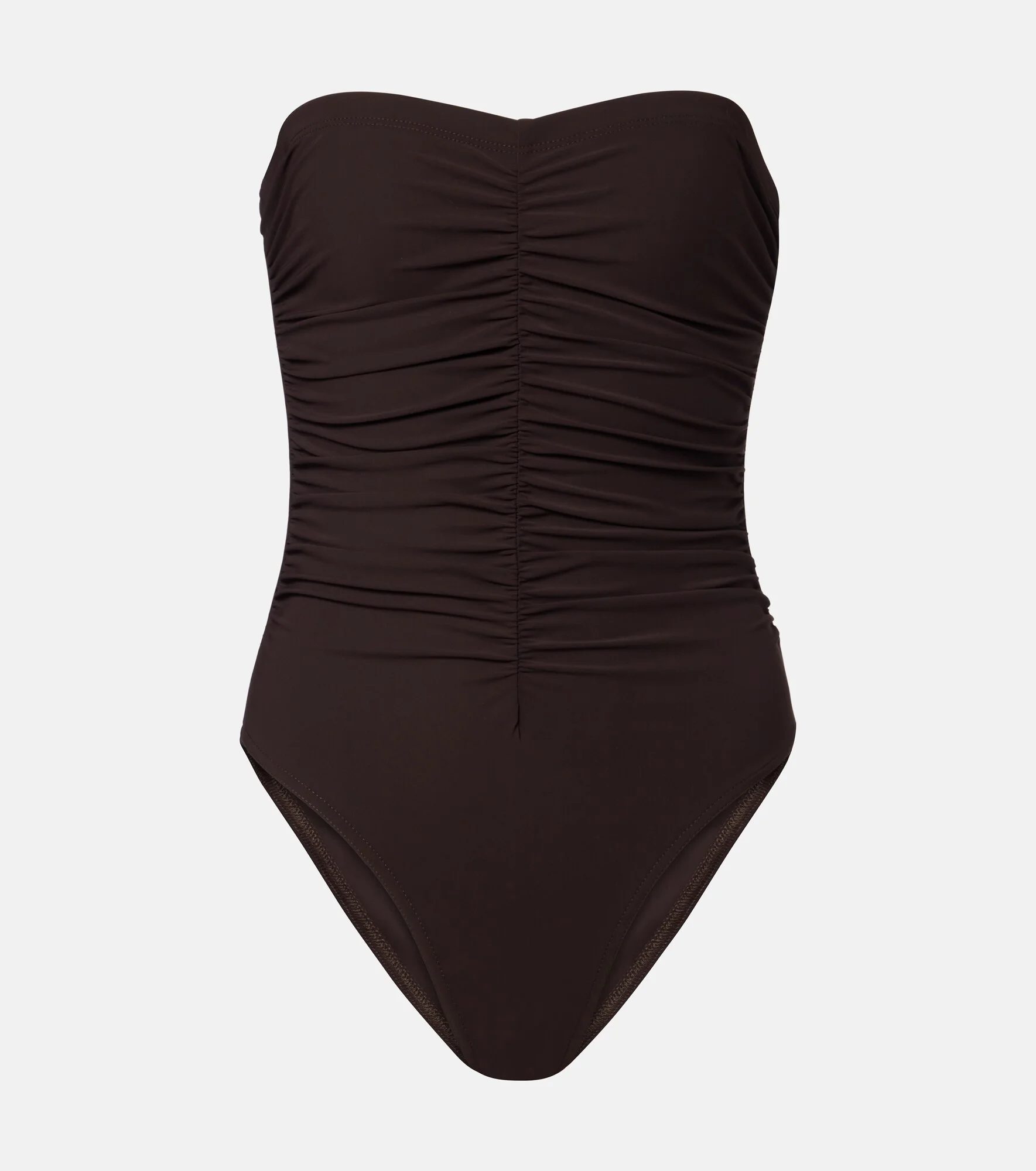 Ruched bandeau swimsuit - 1