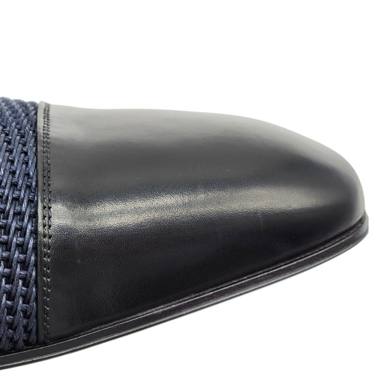 Christian Louboutin Greggo Leather and Suede Oxford Shoes in Blue EU 43 US 10 - 8