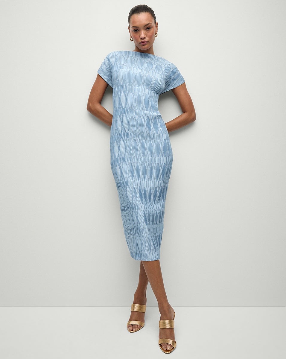 GRAMERCY PLEATED DRESS - 2