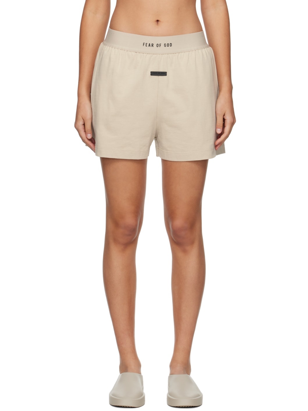 Taupe 'The Lounge' Shorts - 1