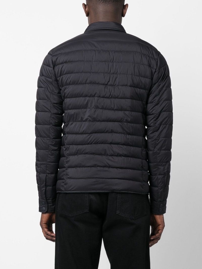two-pocket buttoned quilted jacket - 5