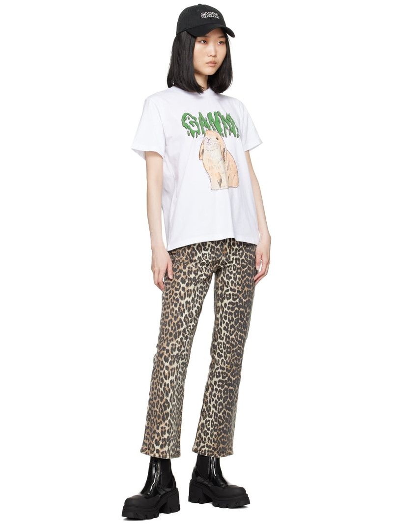 GANNI Black Cleated Heeled Mid Chelsea Boots outlook