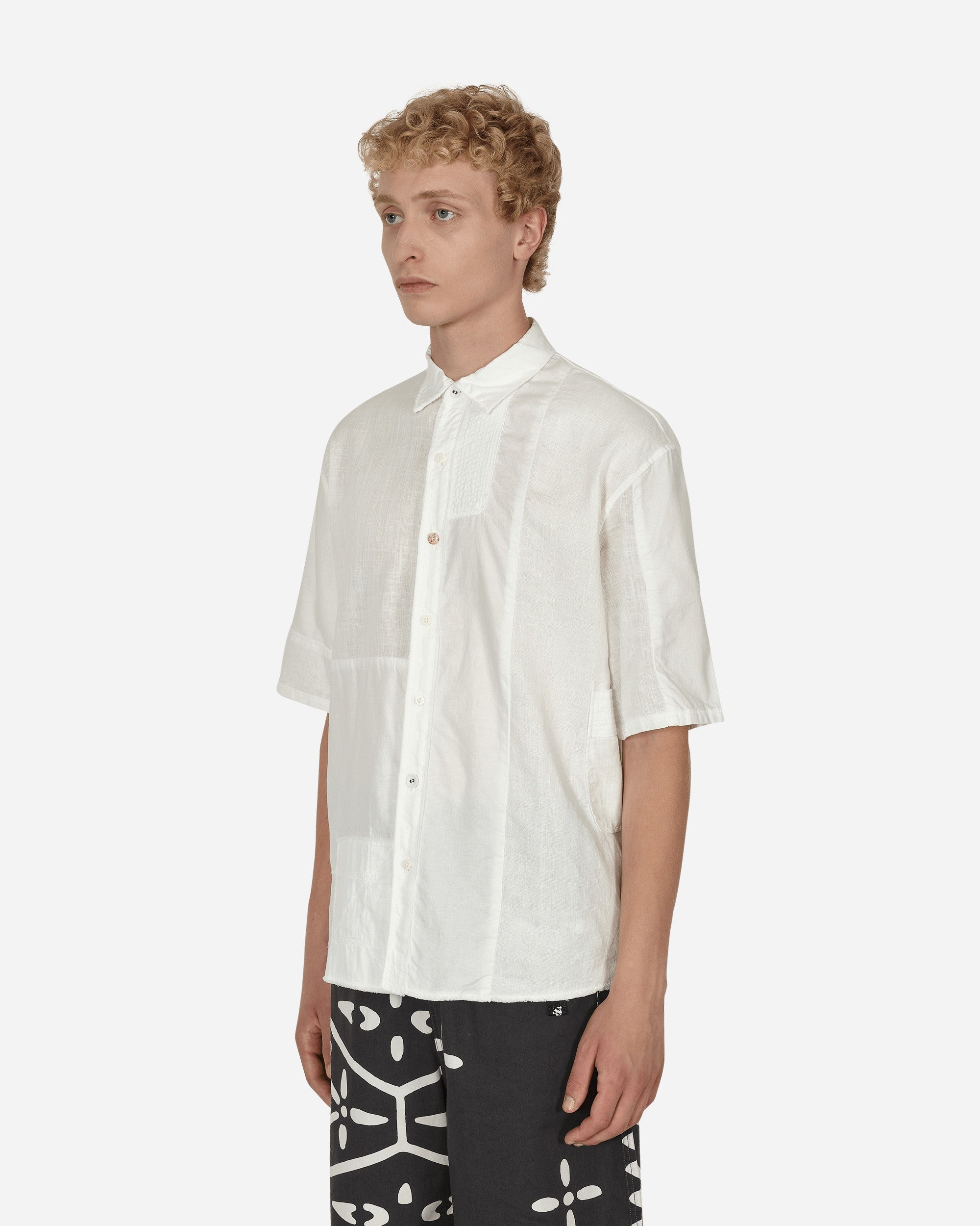 Patchwork Katmandu Shirt White - 2