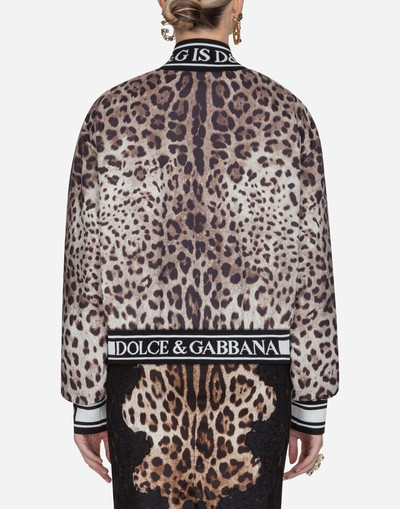 Dolce & Gabbana Bomber jacket in light printed nylon outlook