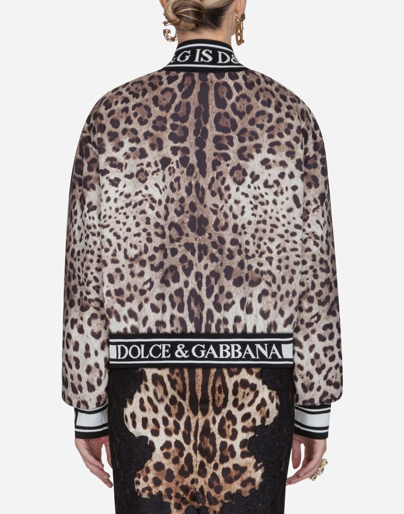 Dolce & Gabbana Bomber jacket in light printed nylon outlook