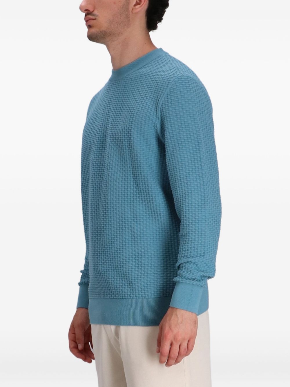 cotton crew-neck sweater - 3