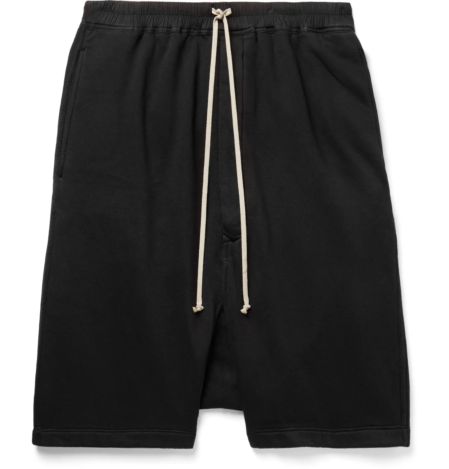 DRKSHDW Pods Fleece-Back Cotton-Jersey Drawstring Shorts - 1