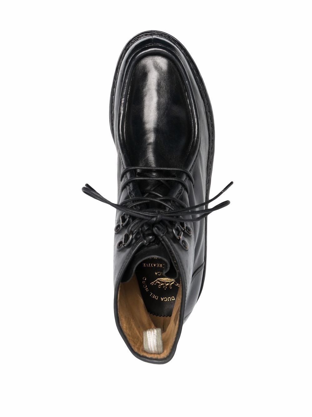 lace-up leather boots - 4