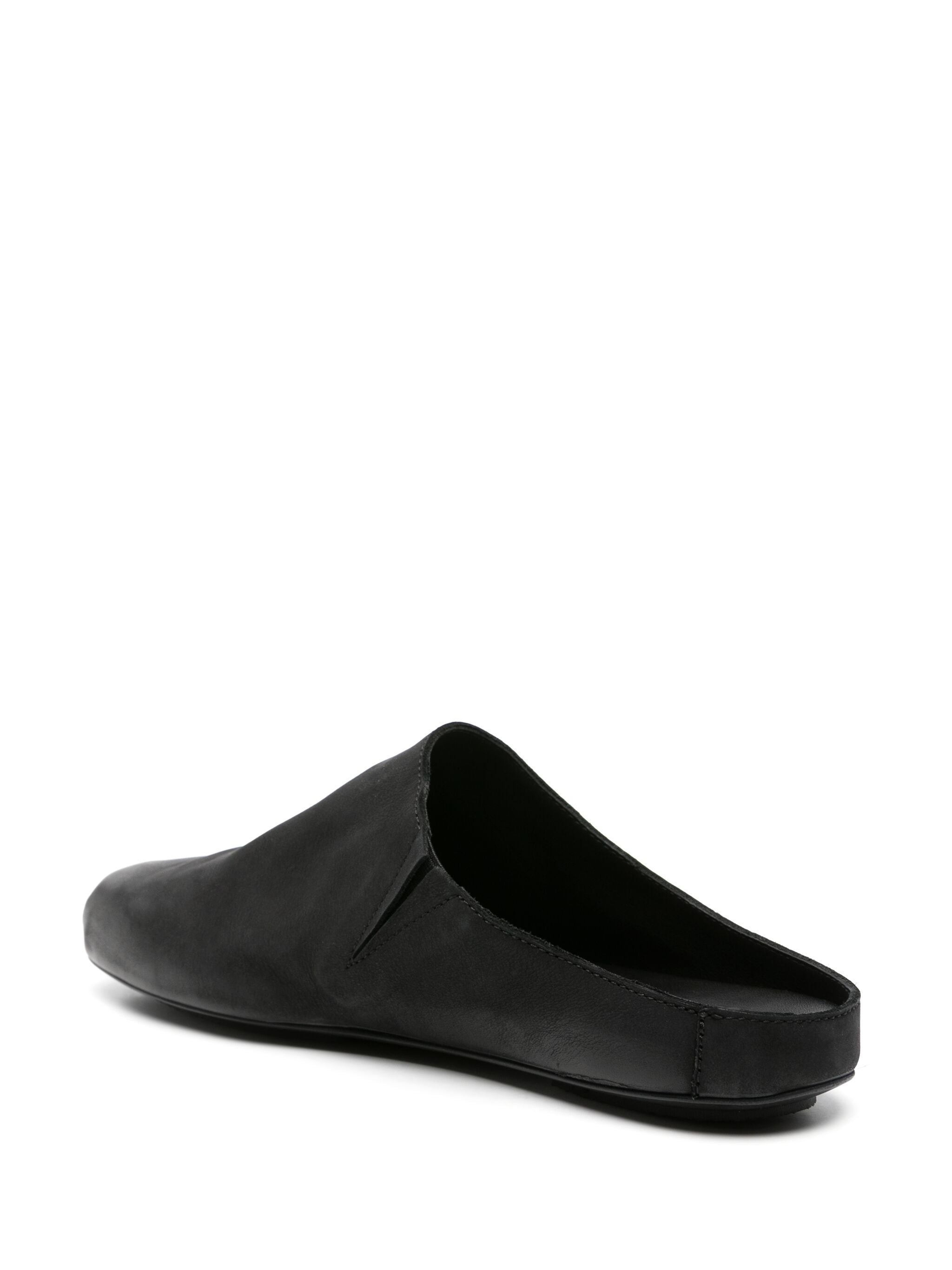 Leather Slippers With Square Toe - 2