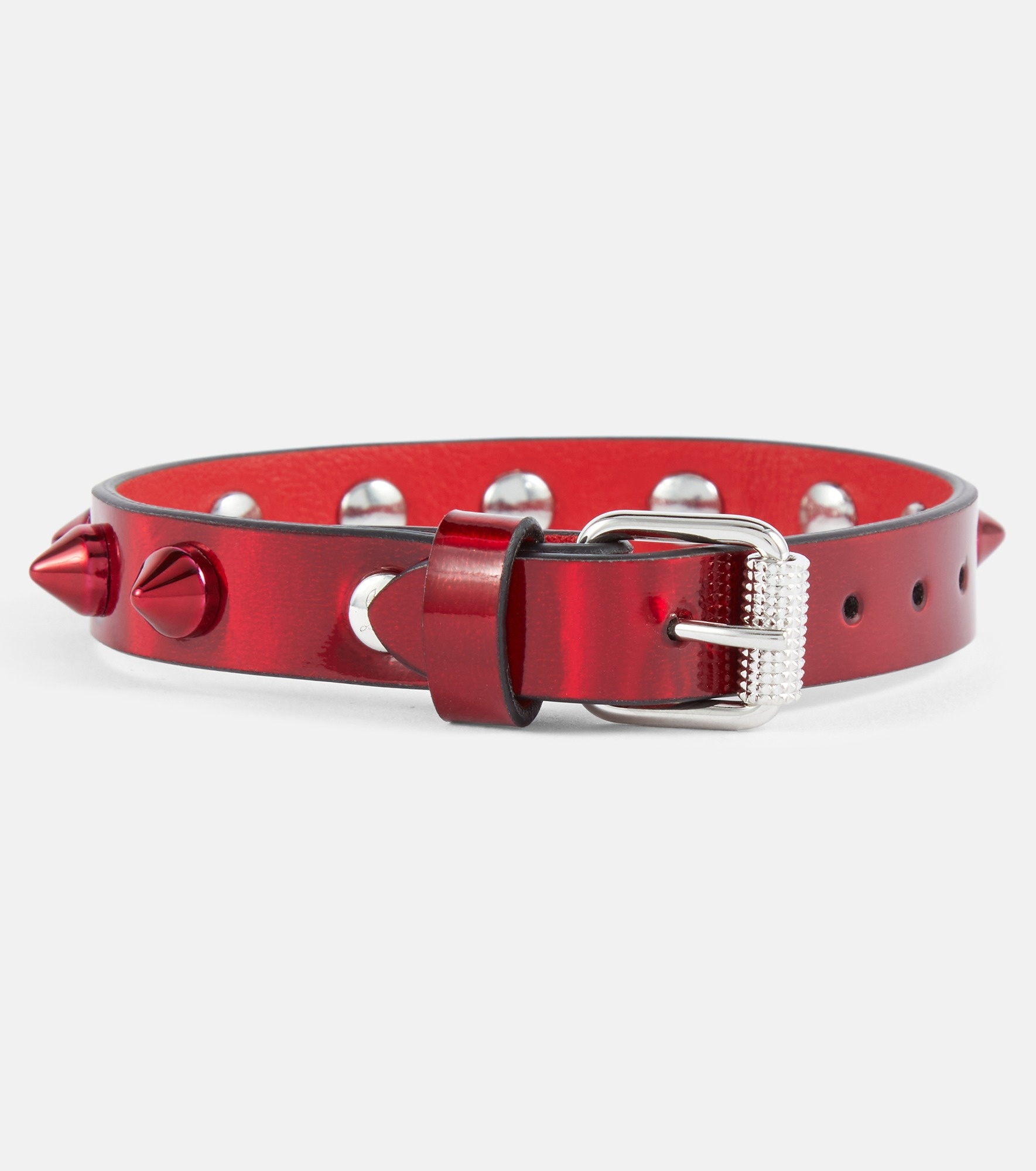 Loubilink embellished leather bracelet - 2