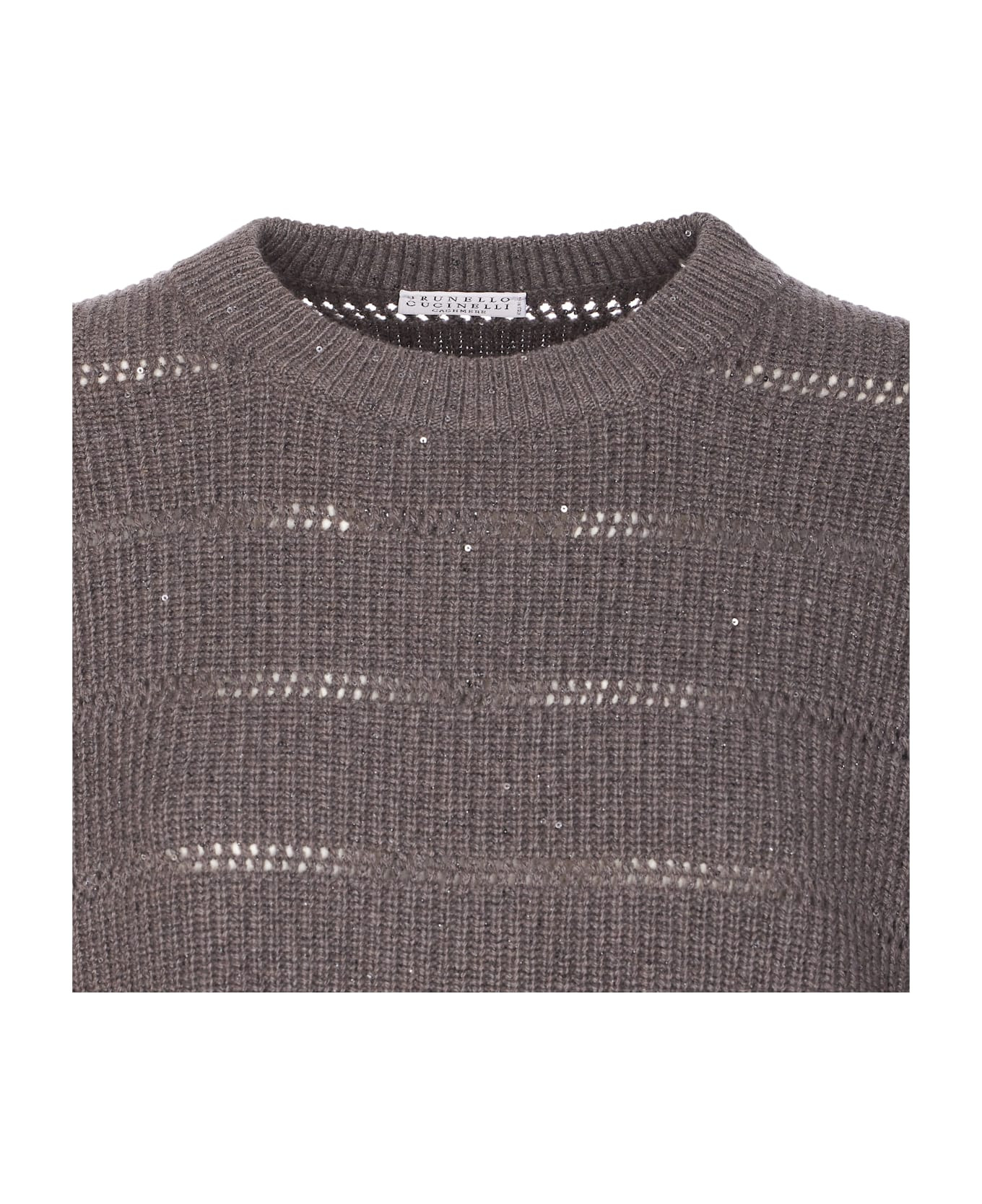 Dazzling Shirt With Openwork Stripe - 4