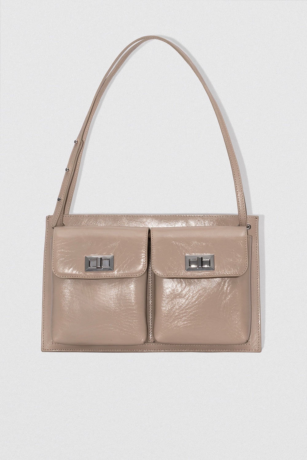BILLY TOTE DRYLAND CREASED CALF LEATHER SHOULDER BAG - 1