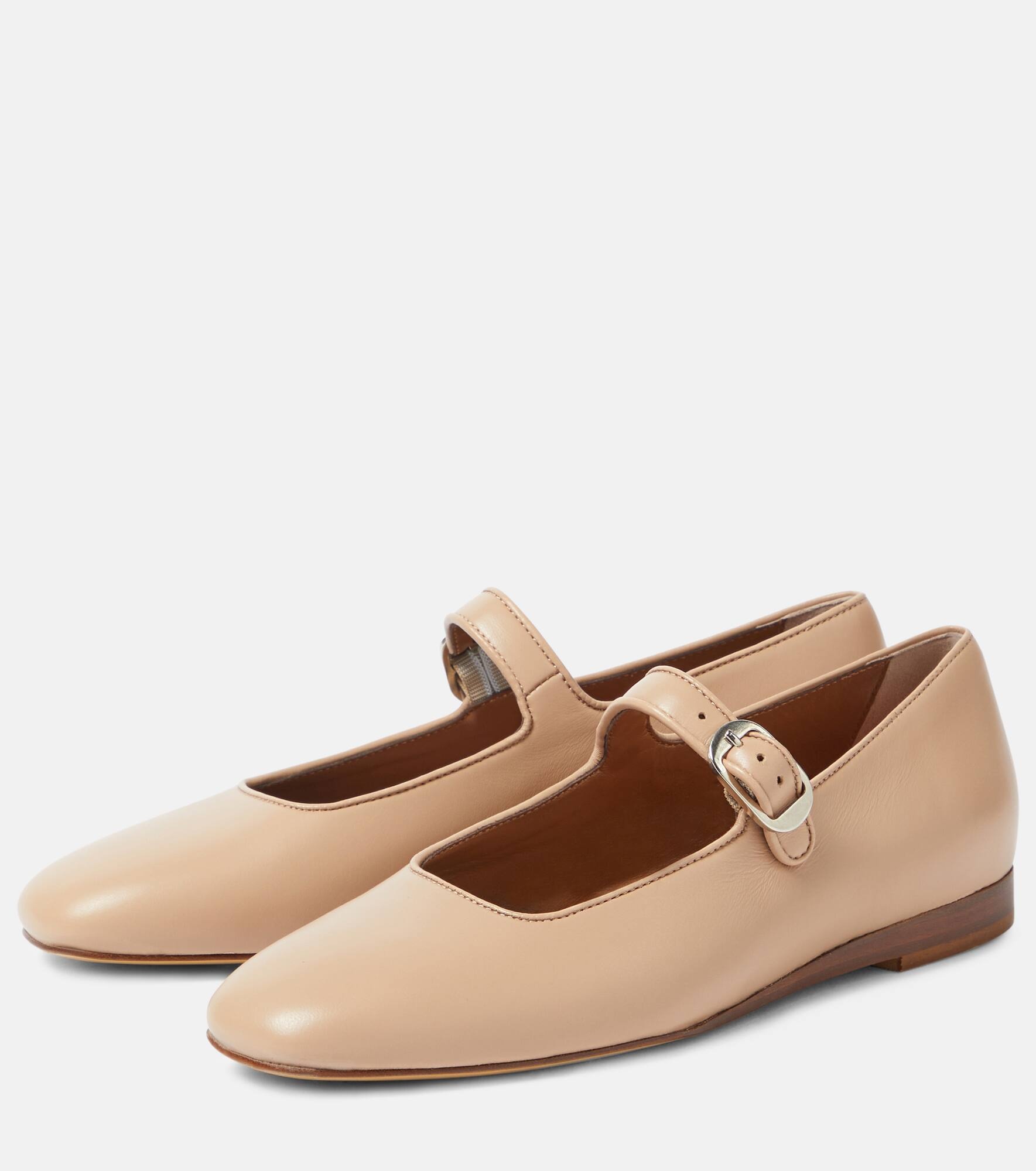 Leather ballet flats - 5