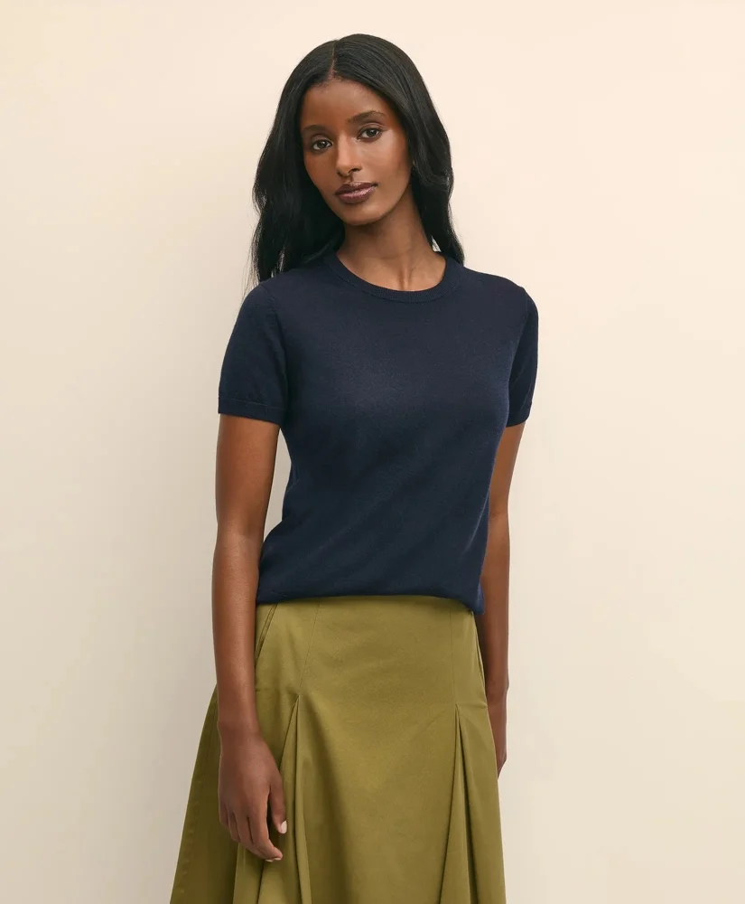 Ultimate Merino Wool Short-Sleeve Sweater Shell - 1