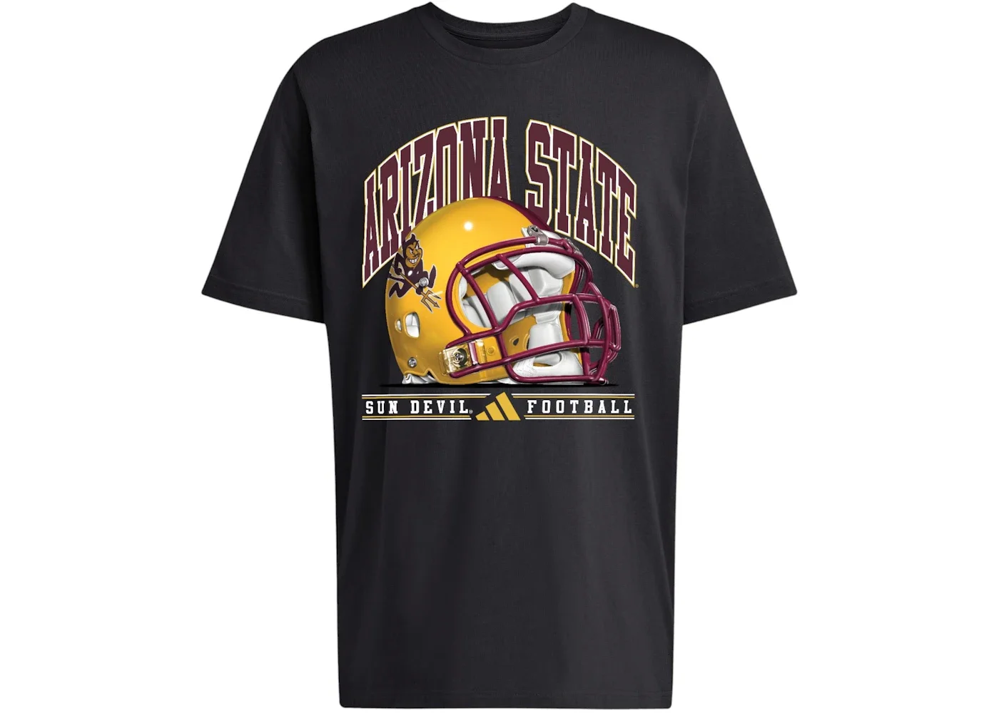 adidas Sun Devils Graphic T-Shirt Arizona State Black Multi - 1