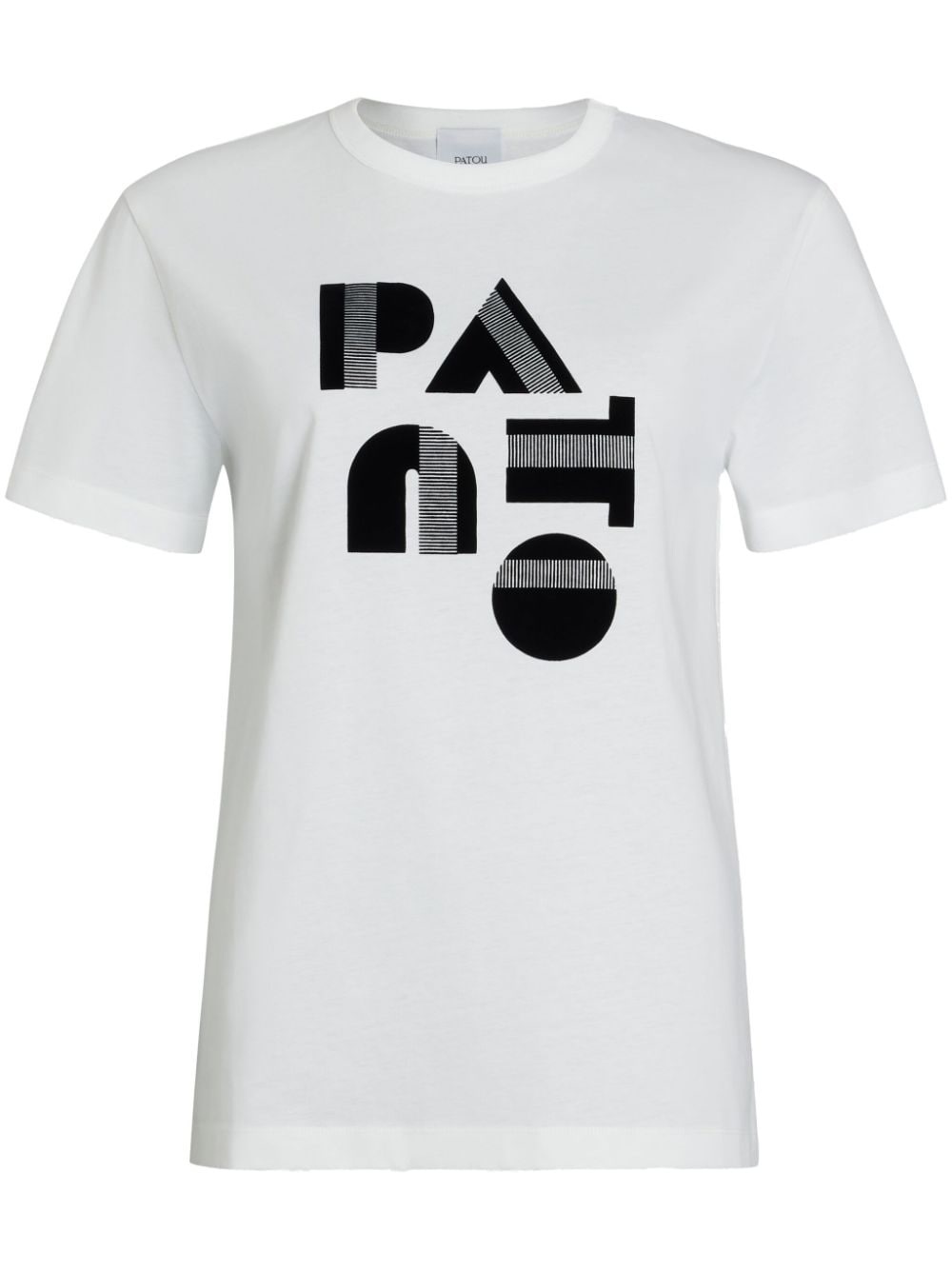 関税込み Patou Art Deco Tシャツ Patou Art Deco Cotton T-Shirt in Black | Lyst
