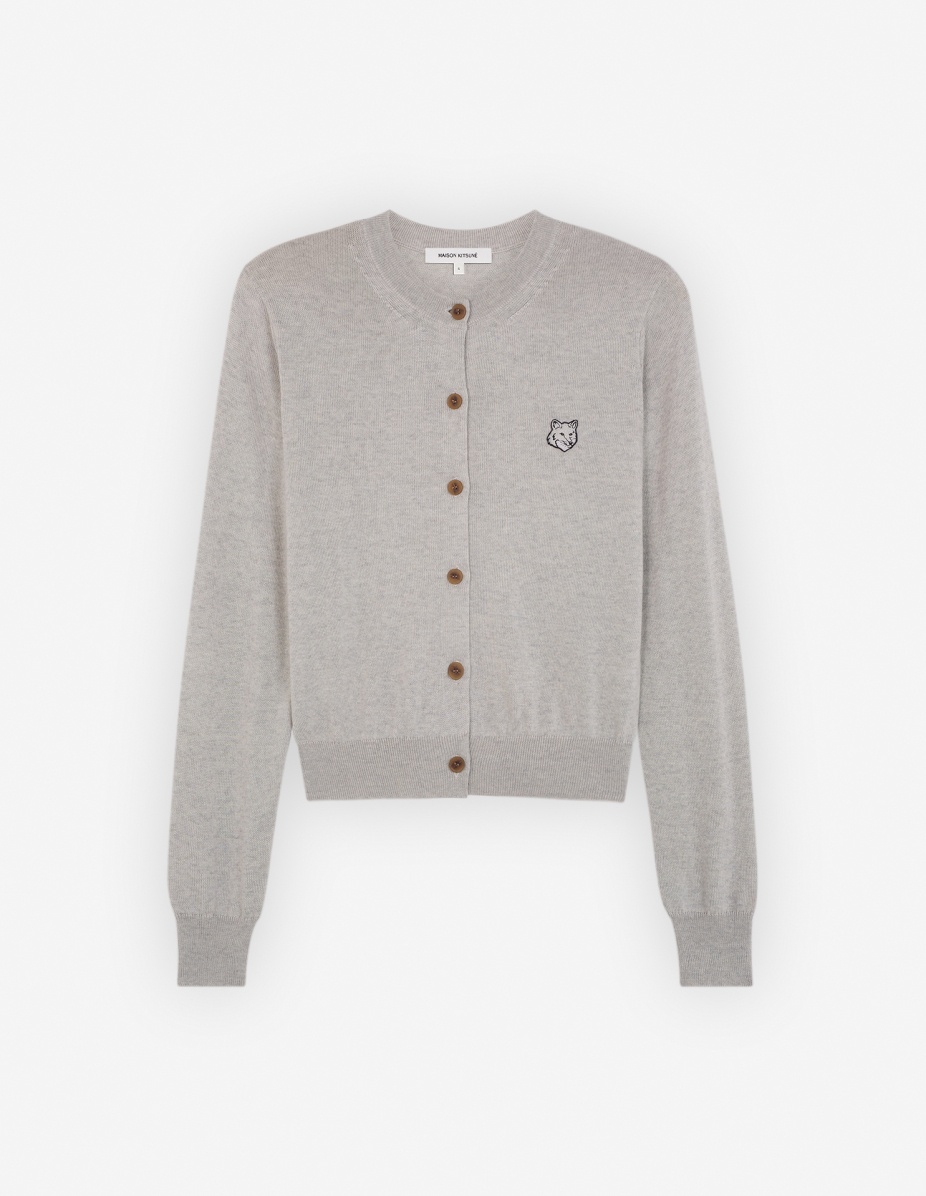 BOLD FOX HEAD PATCH REGULAR CARDIGAN - 1