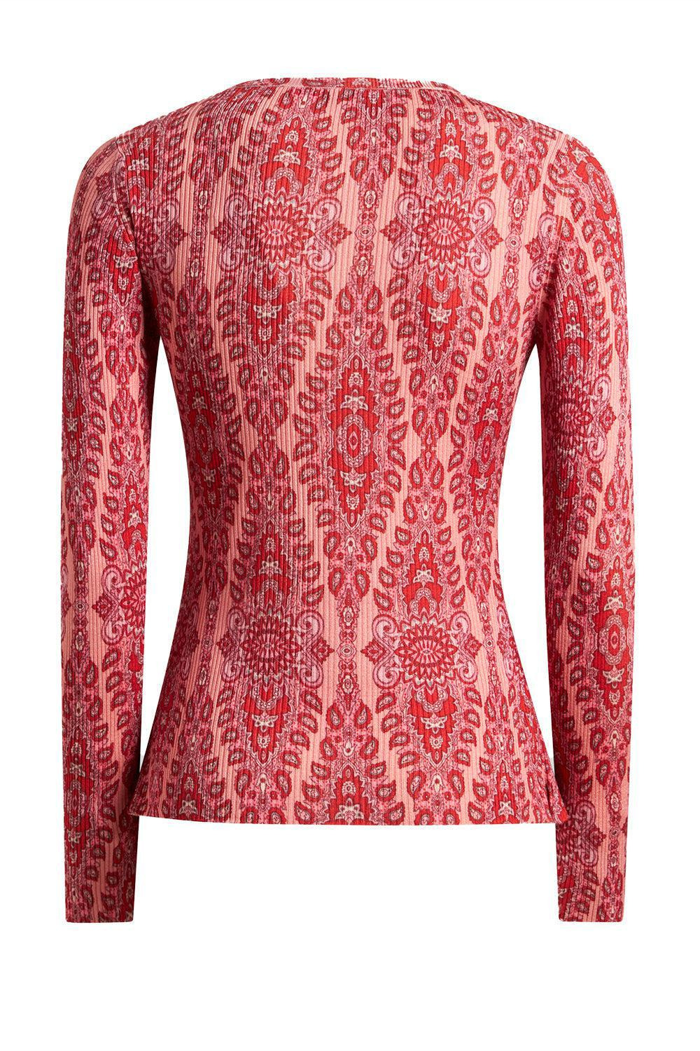 LONG SLEEVE VNECK SWEATER - 5