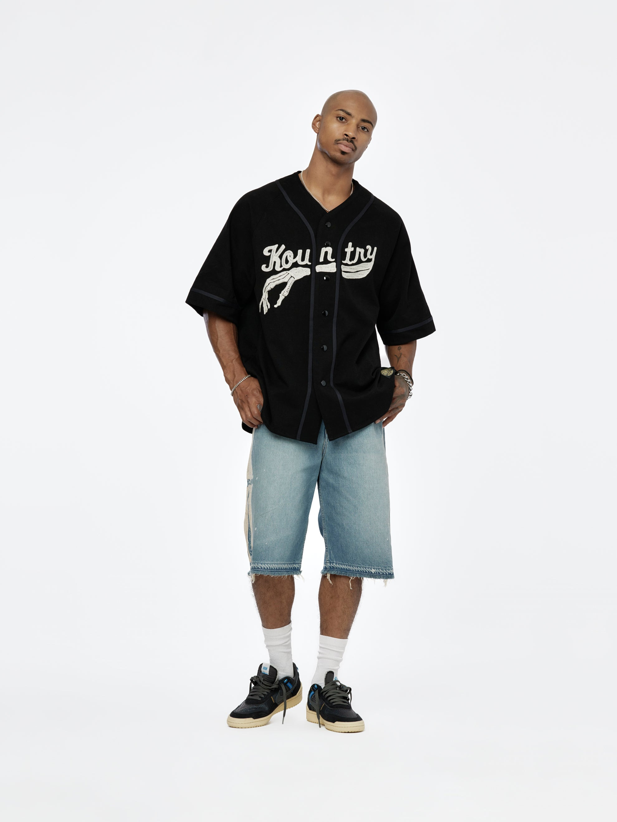 14OZ DENIM BONE SHORTS - 4