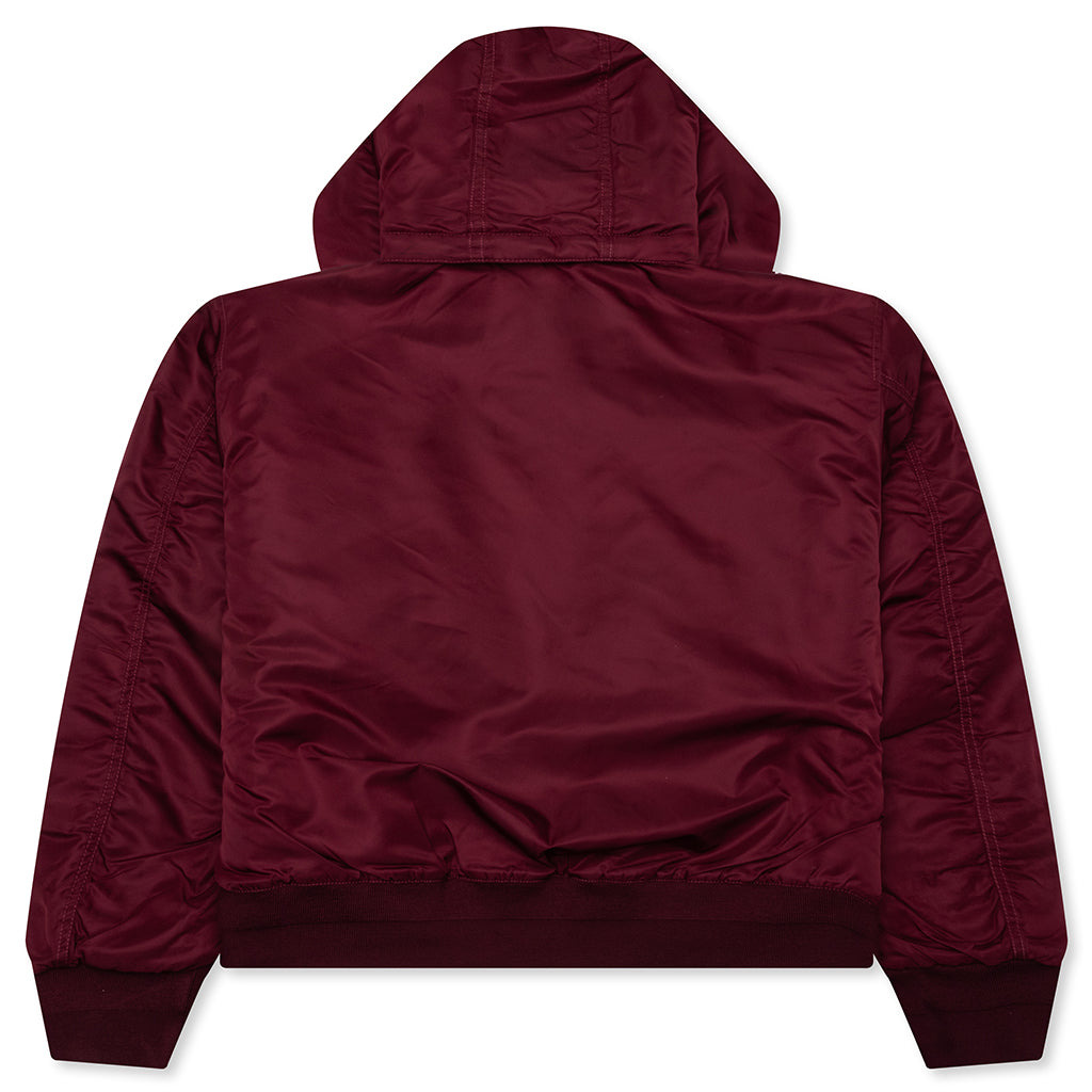 FLIGHT BOMBER - BURGUNDY - 2