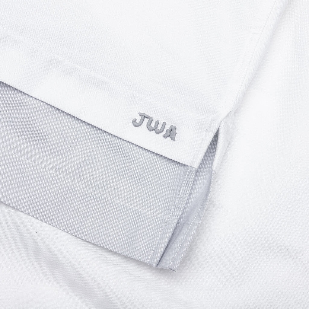 DOUBLE LAYER SHORT SLEEVE SHIRT - WHITE - 3