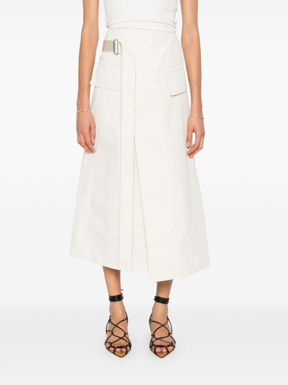 wrap midi skirt - 2