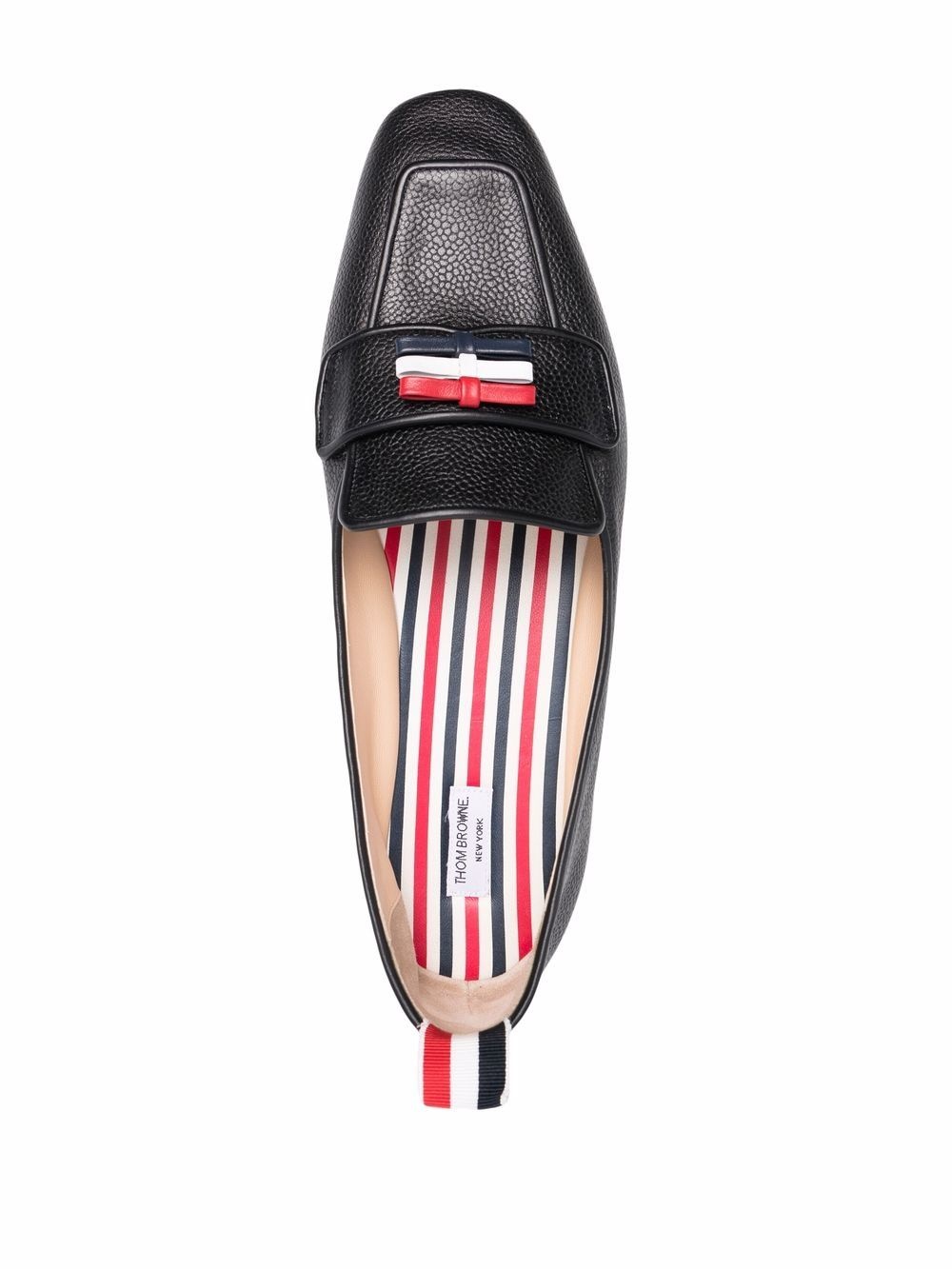 three-bow flat loafers - 4