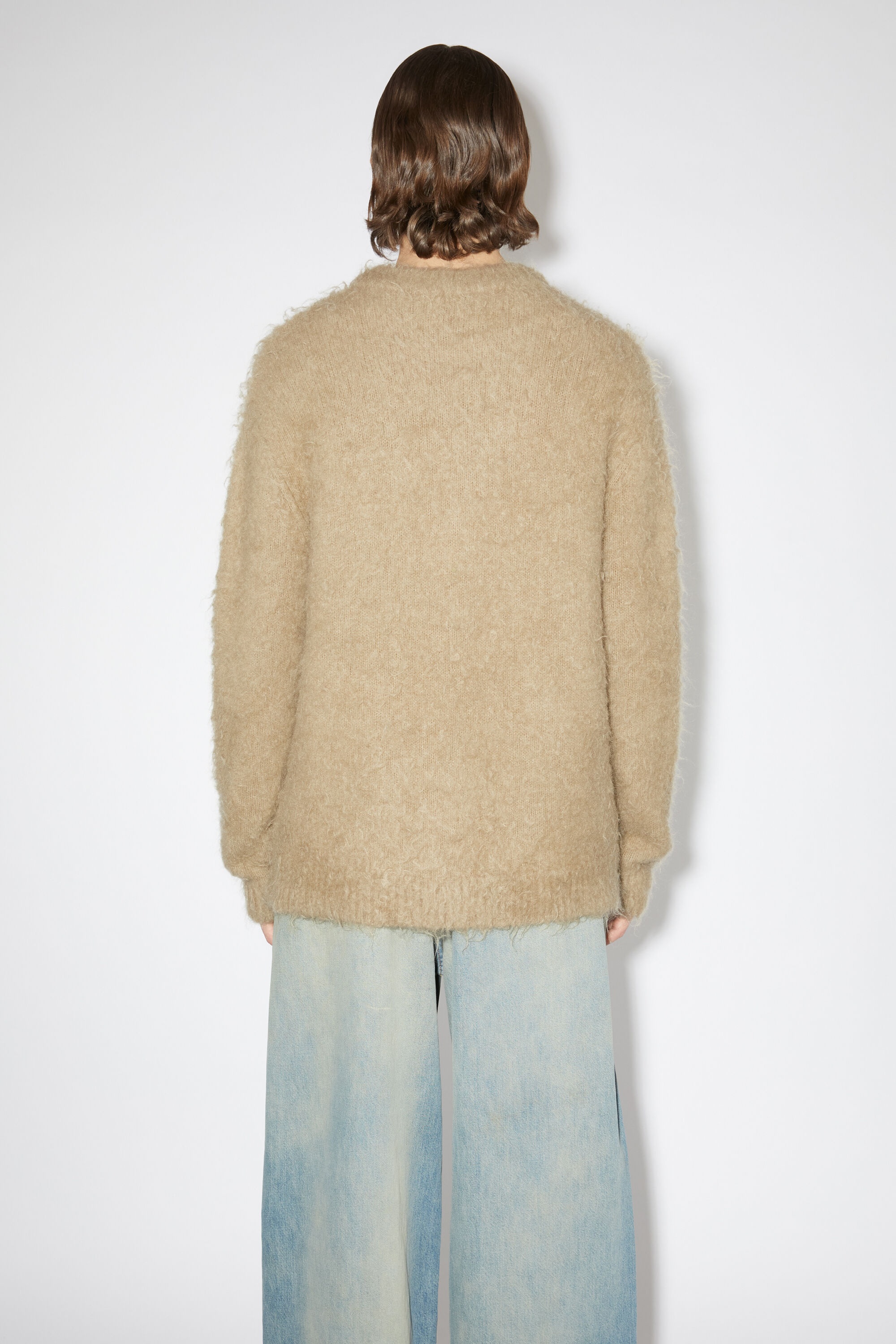 Mohair wool jumper - Dark beige - 3