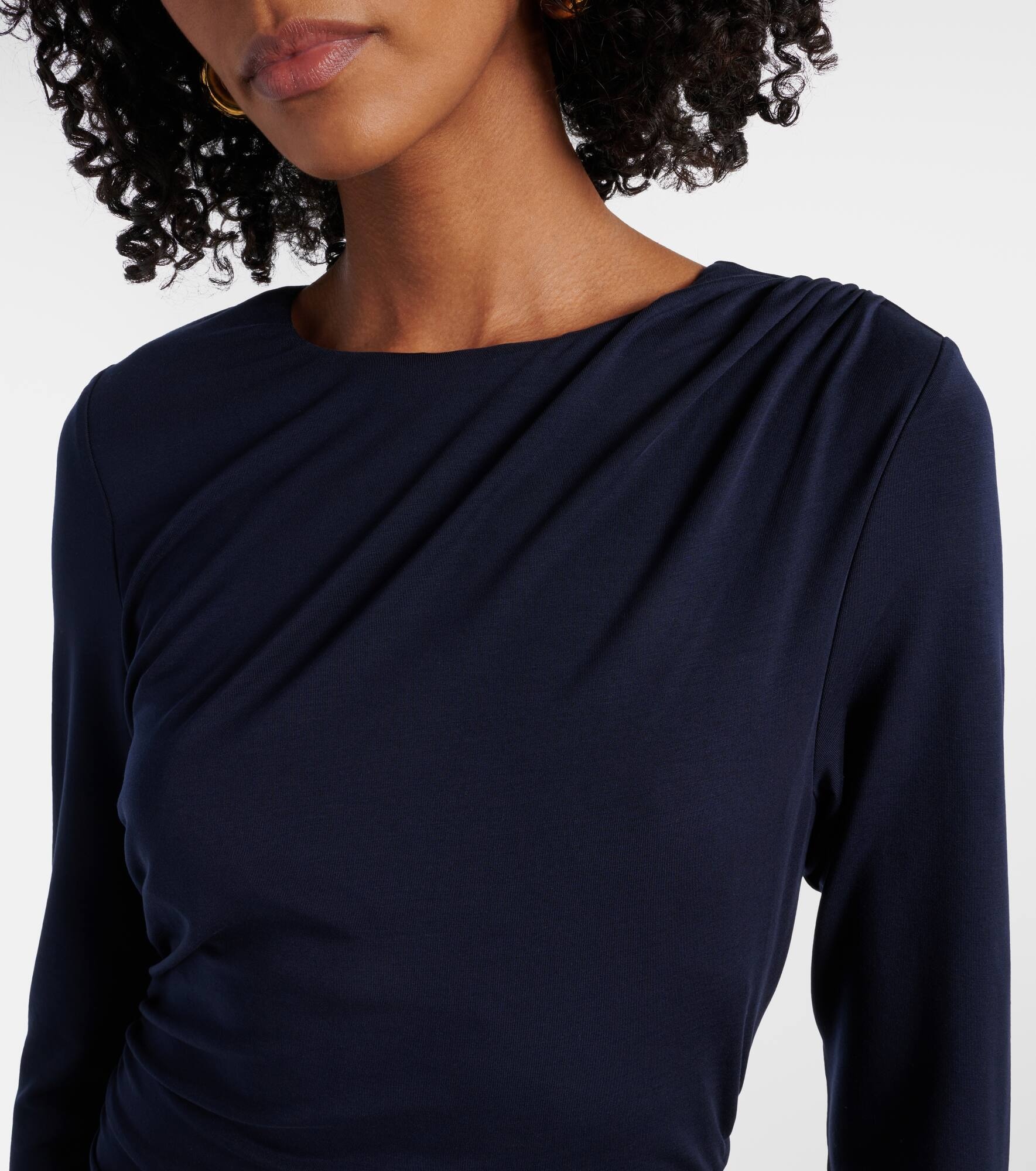 Gathered midi dress - 4