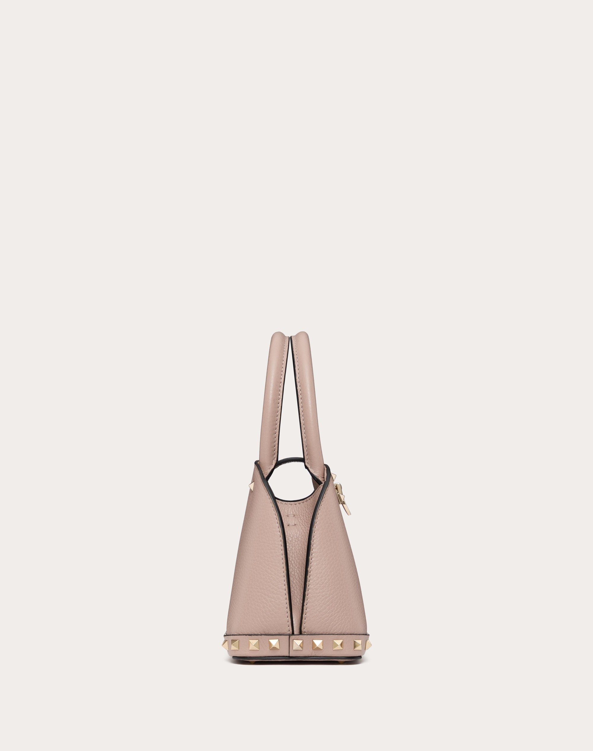 VALENTINO GARAVANI ROCKSTUD SMALL HANDBAG IN GRAINY CALFSKIN - 4
