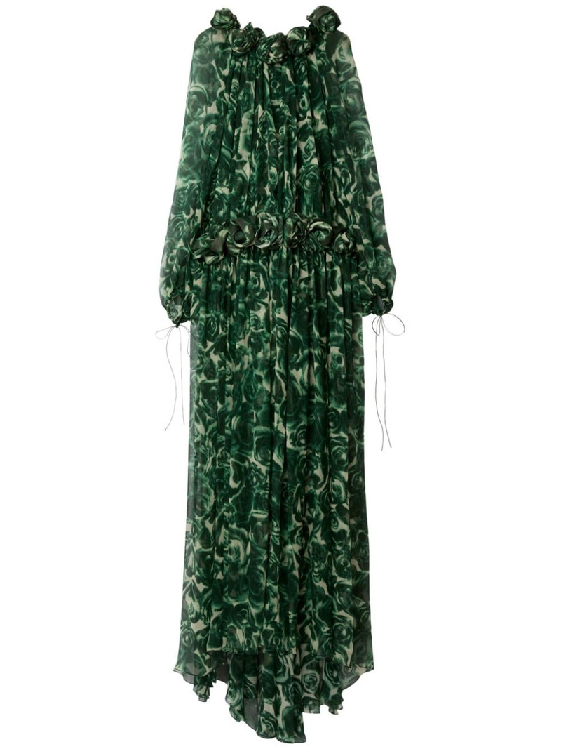 rose silk maxi dress 1