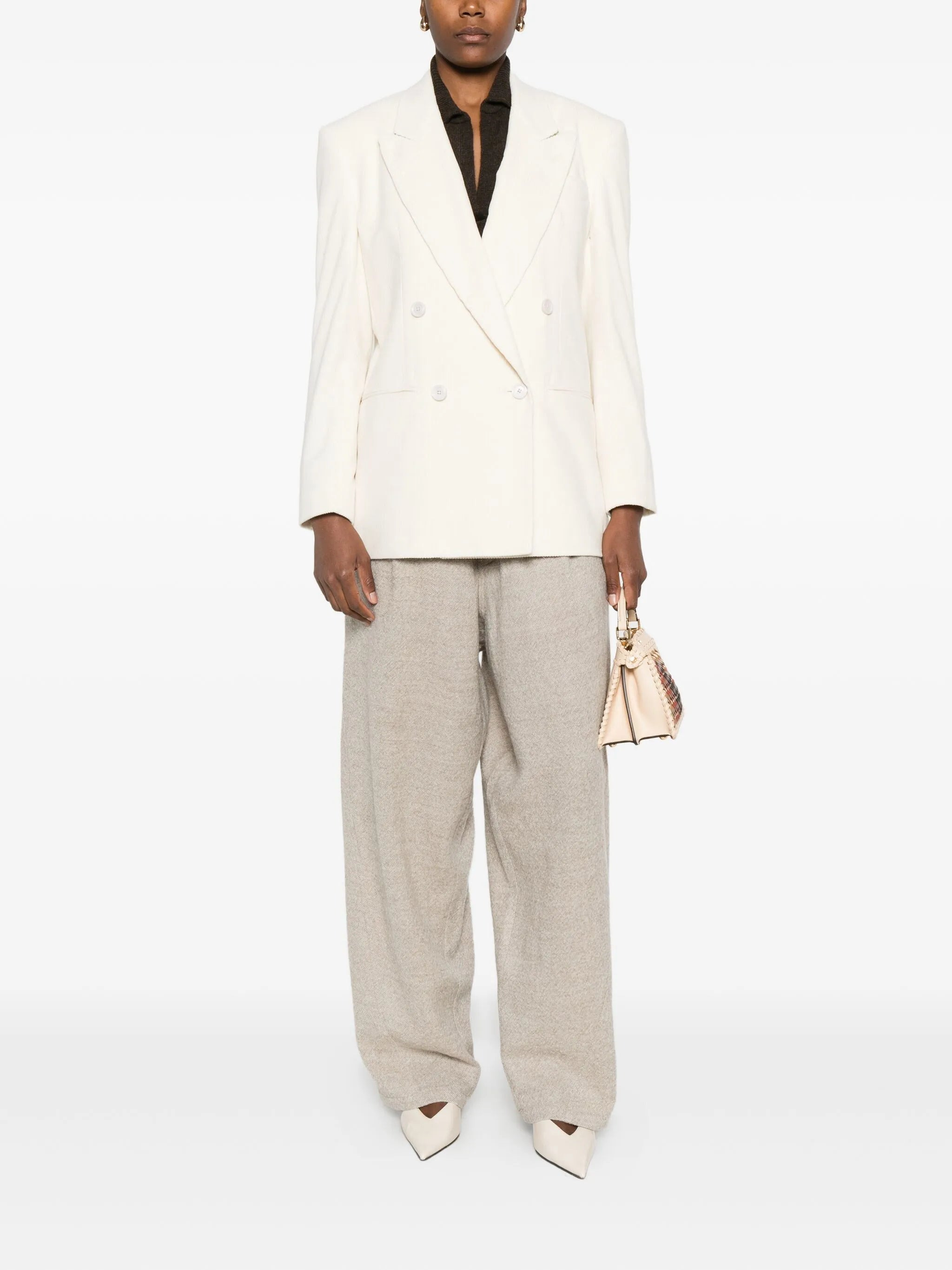 Lardini Double-breasted Corduroy Blazer - 2
