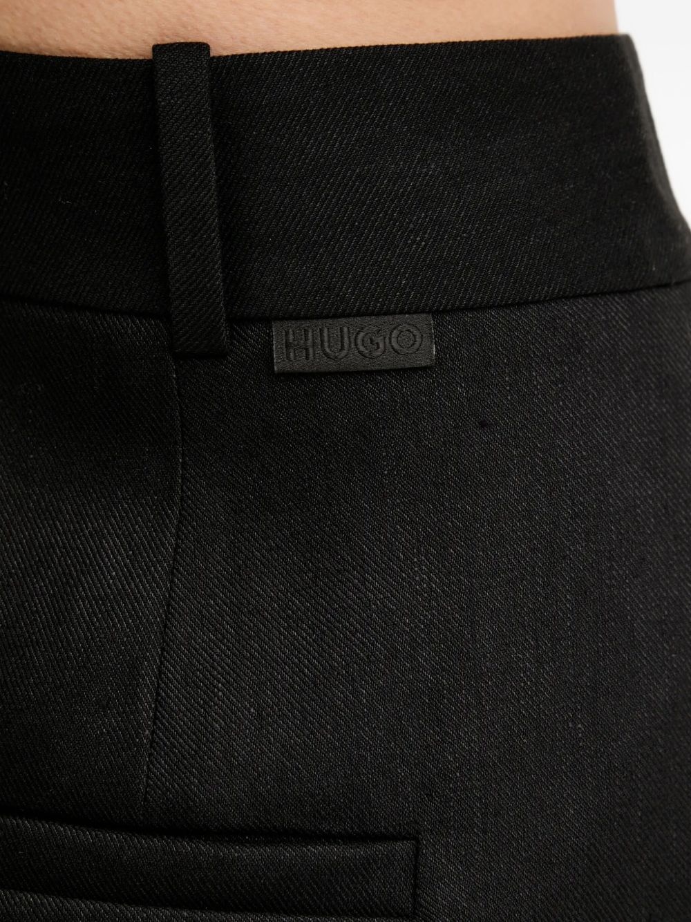 pleat-detail high-waisted shorts - 2