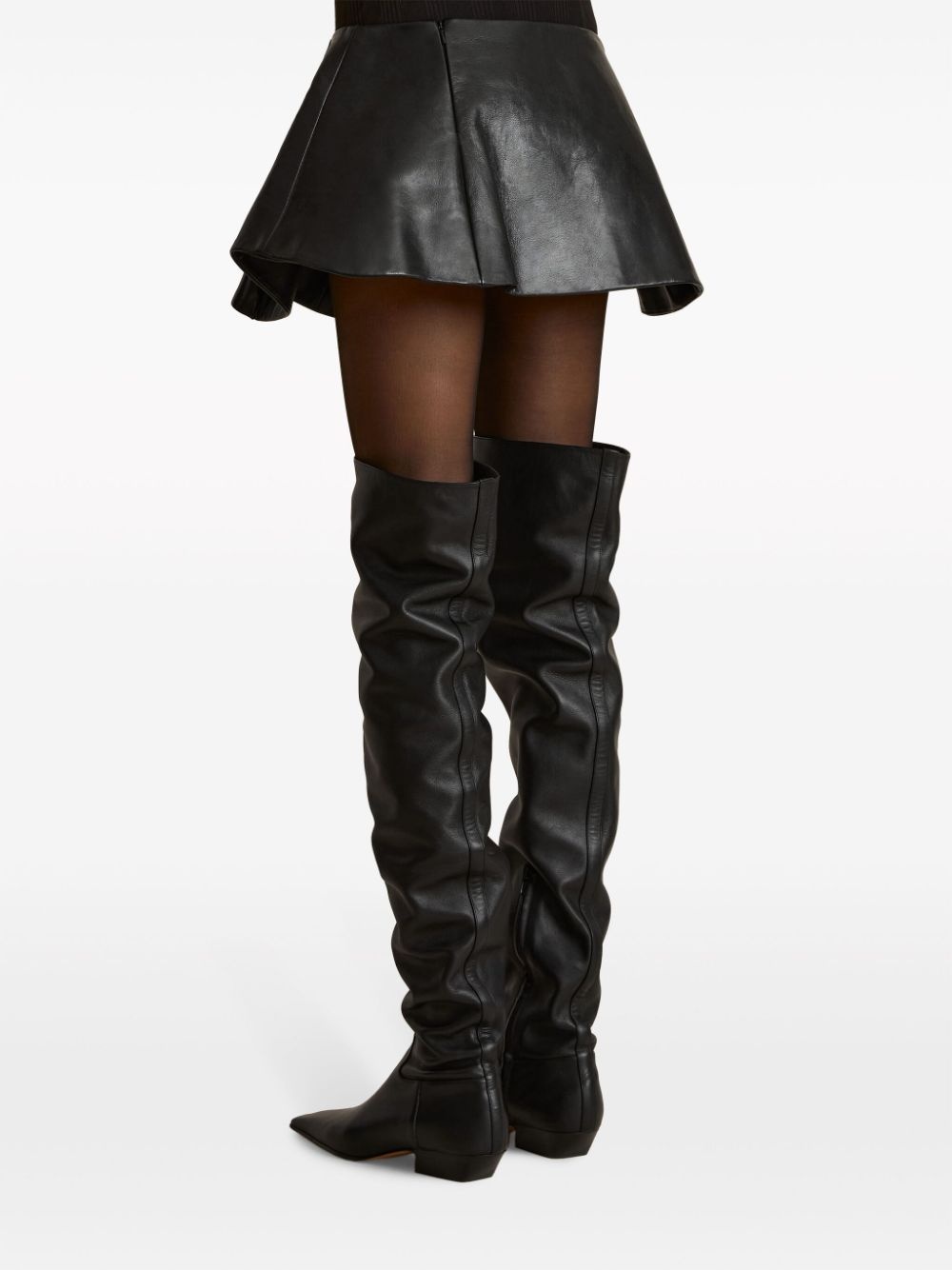 The Ralfa leather miniskirt - 4