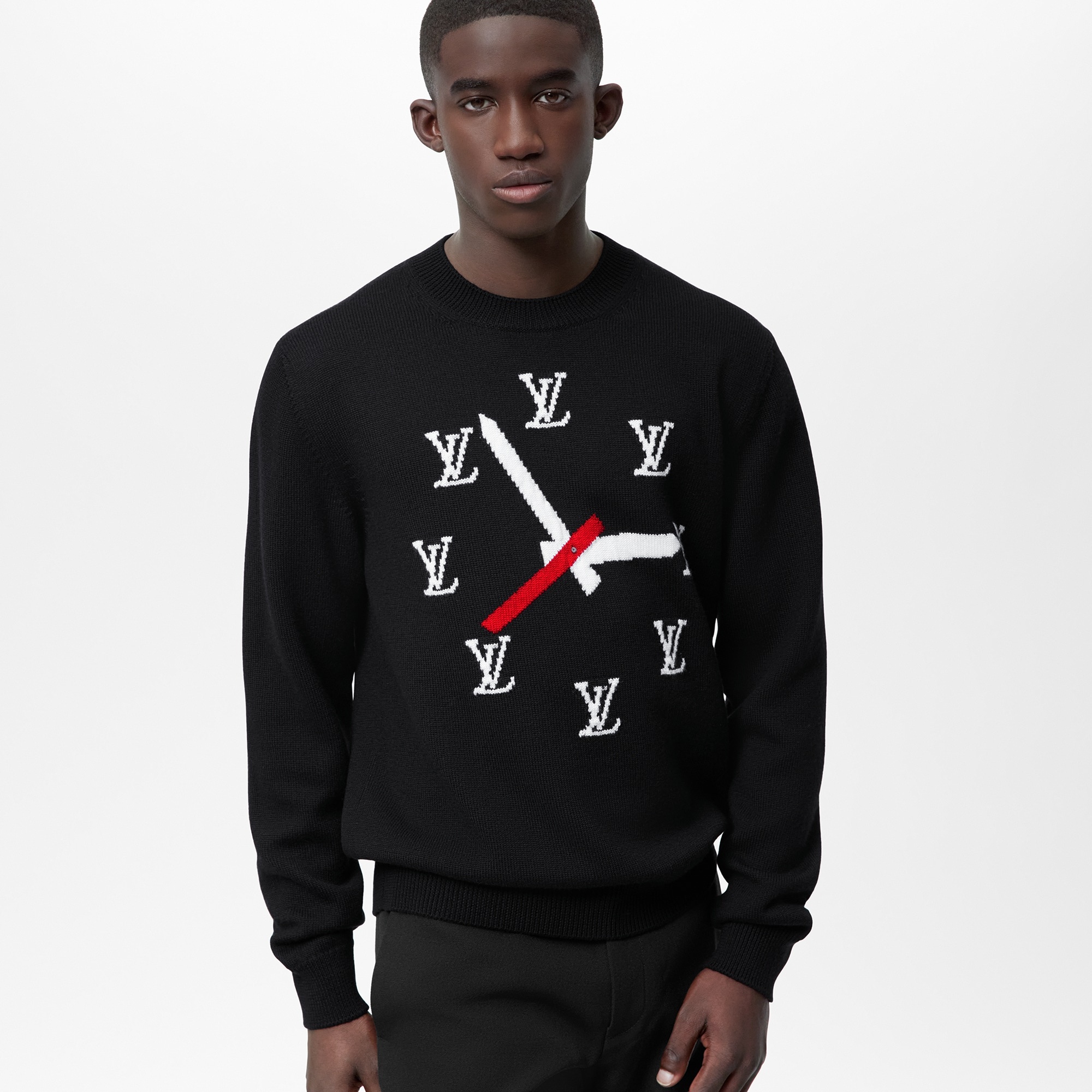 Clock Intarsia Pullover - 5