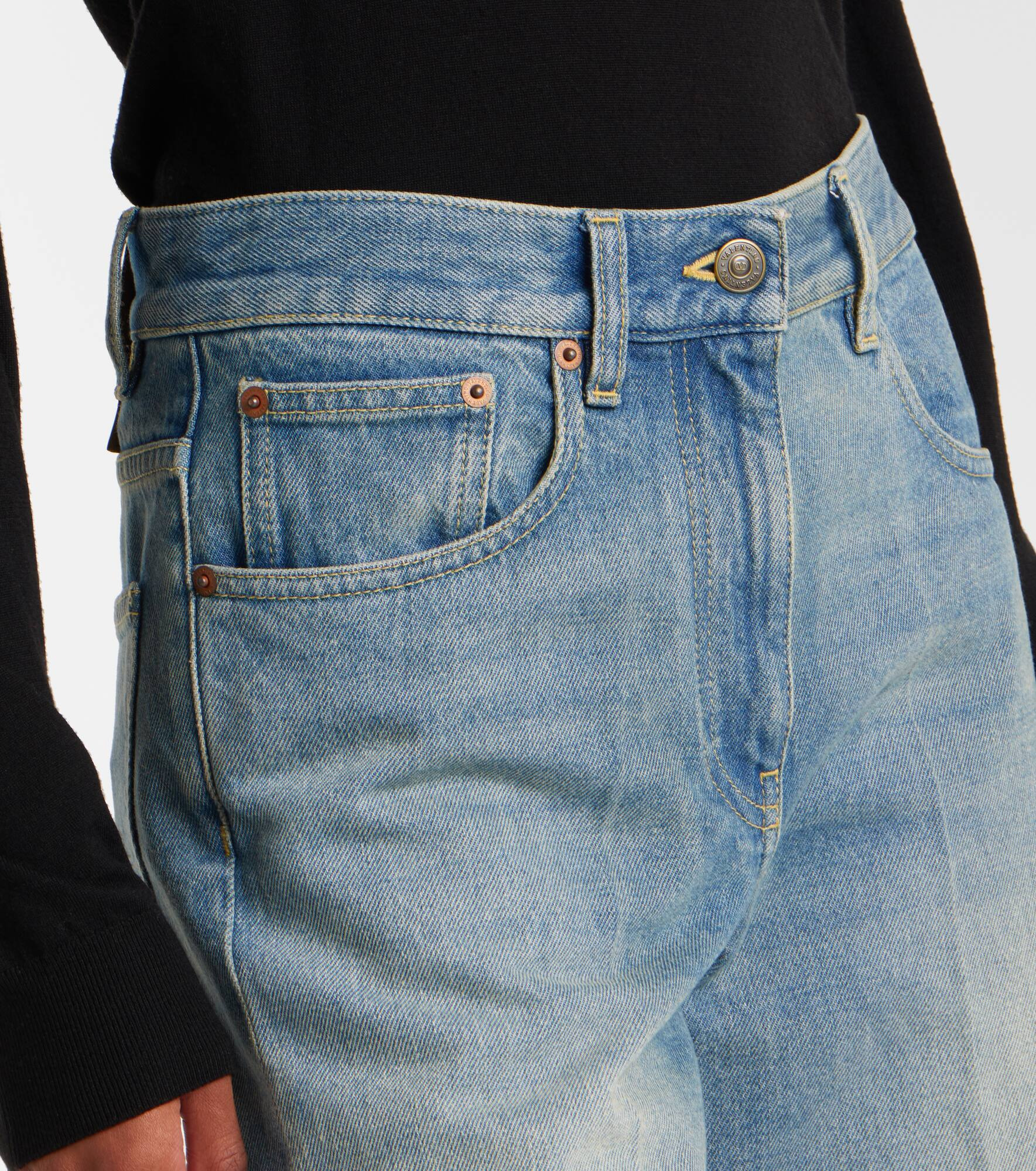 Low-rise wide-leg jeans - 4