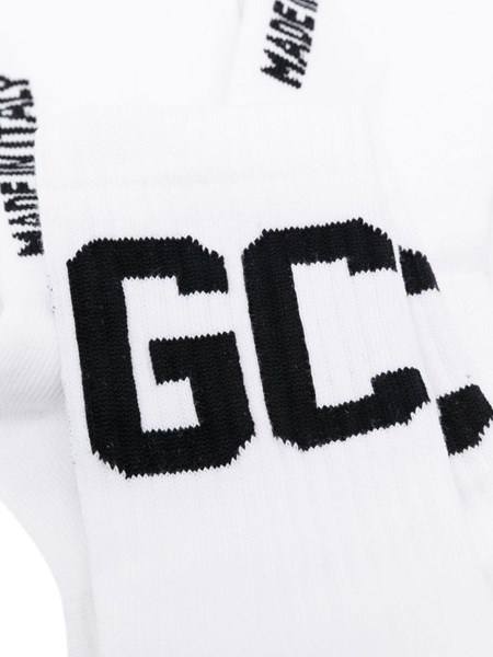 two-tone socks with logo print - 2
