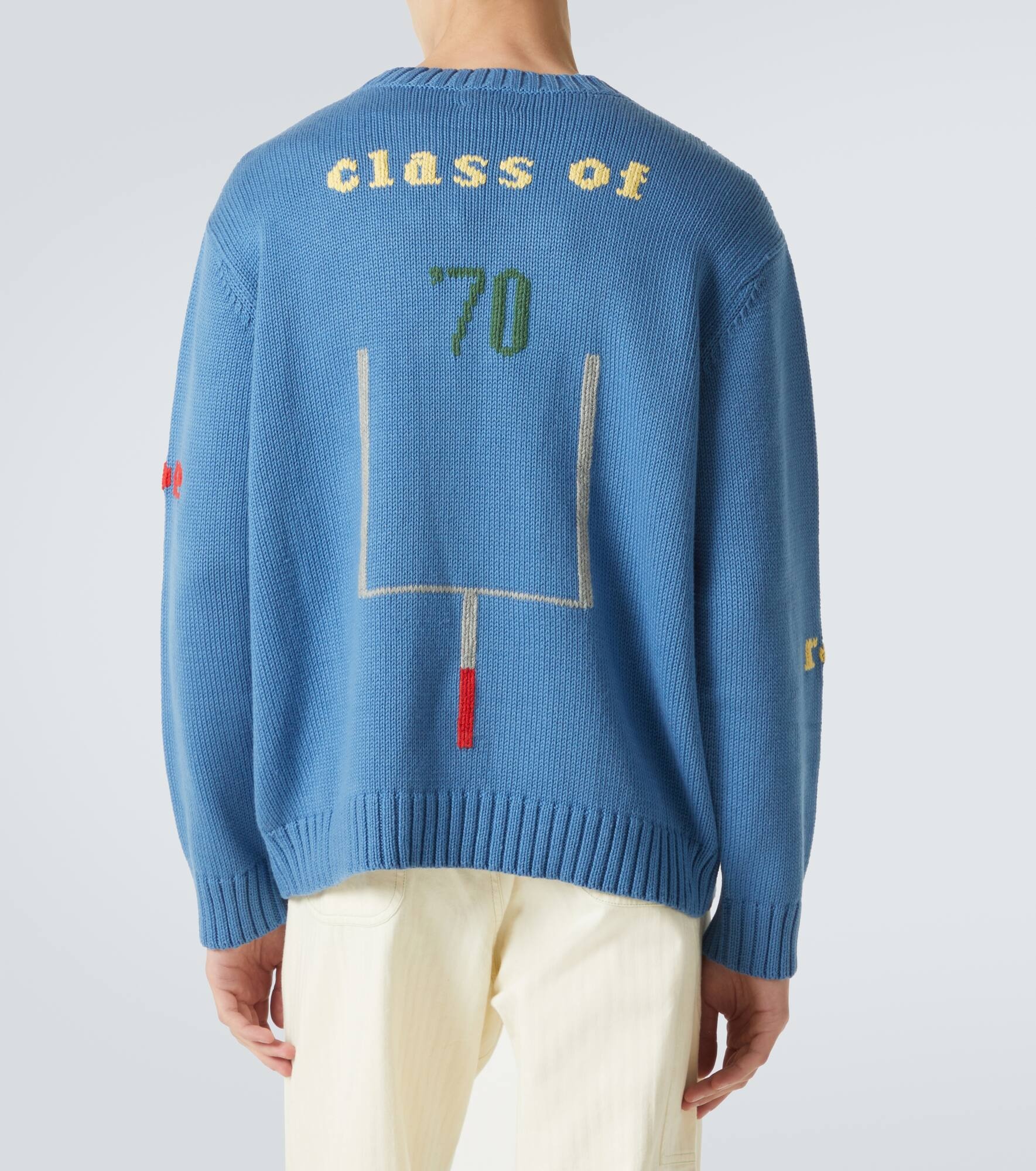 Spirit embroidered cotton and wool sweater - 4