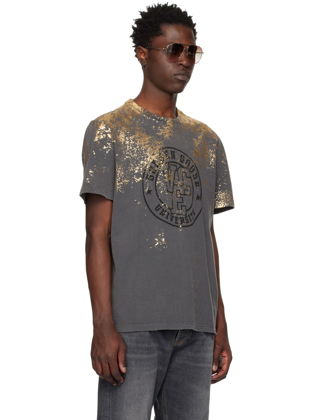Gray 'Golden University' T-Shirt - 2