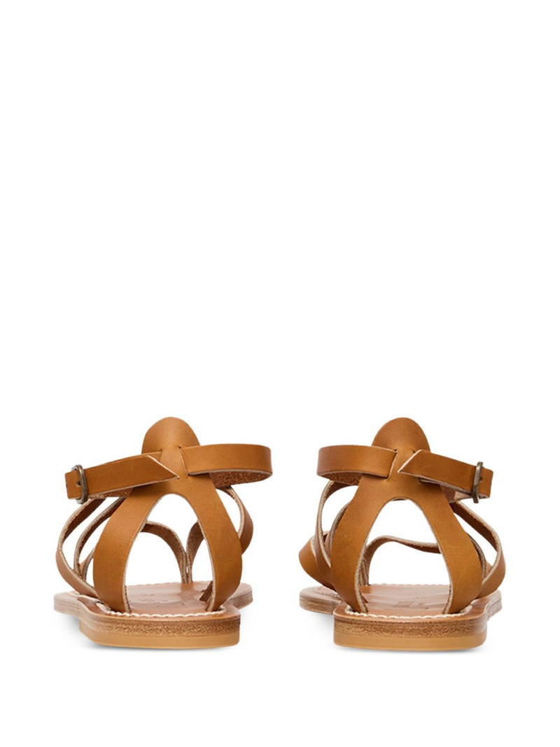 Epicure multi-strap leather flat sandals 3