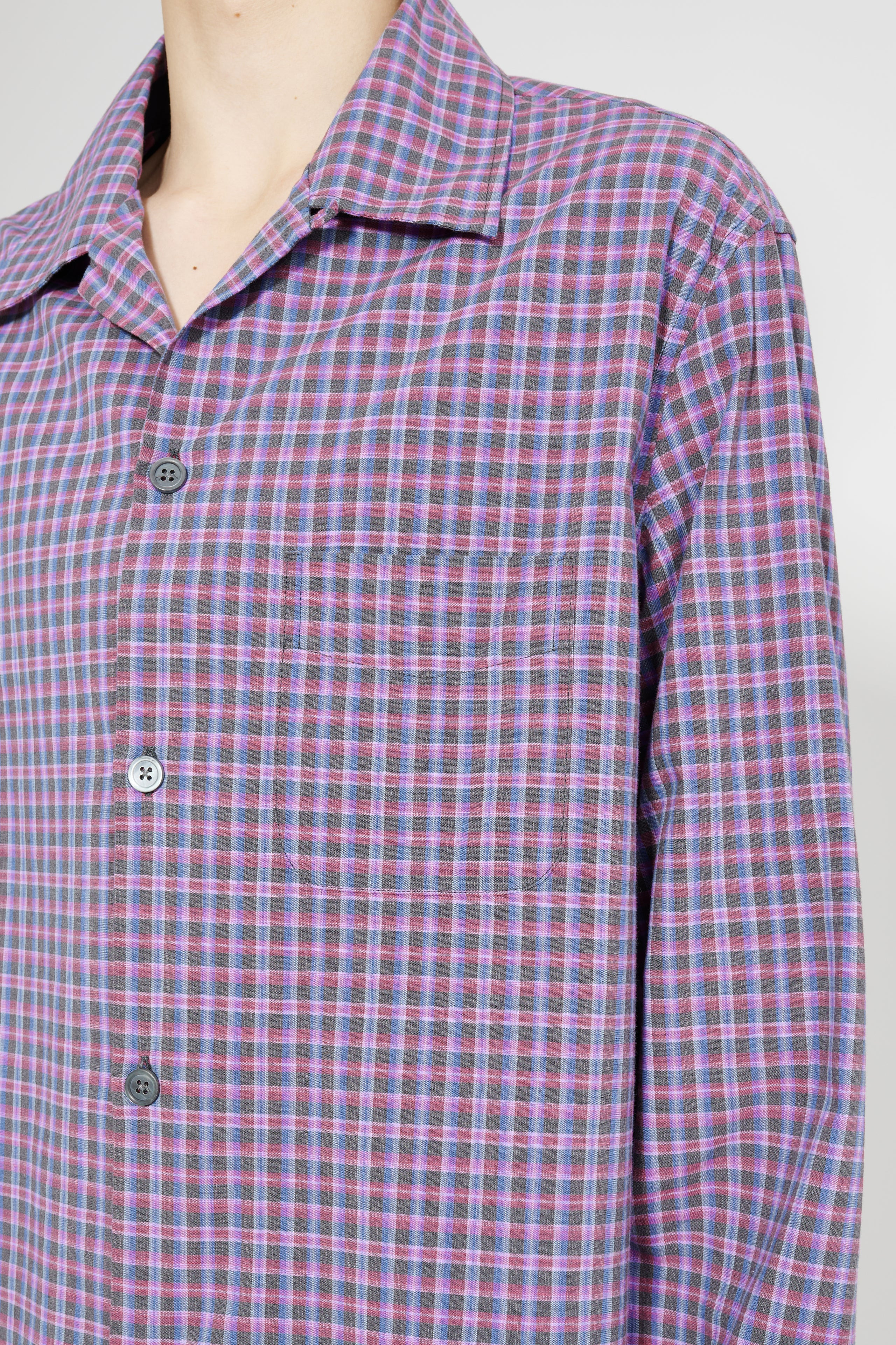 OUR LEGACY HEUSEN SHIRT VENICE CHECK ALMOST SEERSUCKER - 5