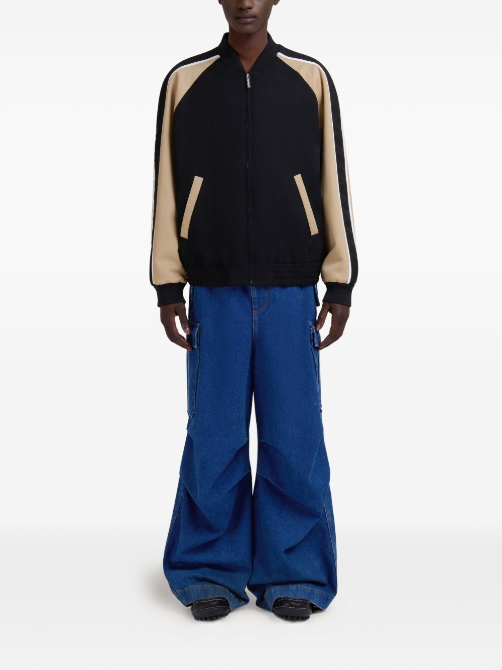 panelled bomber jacket - 2