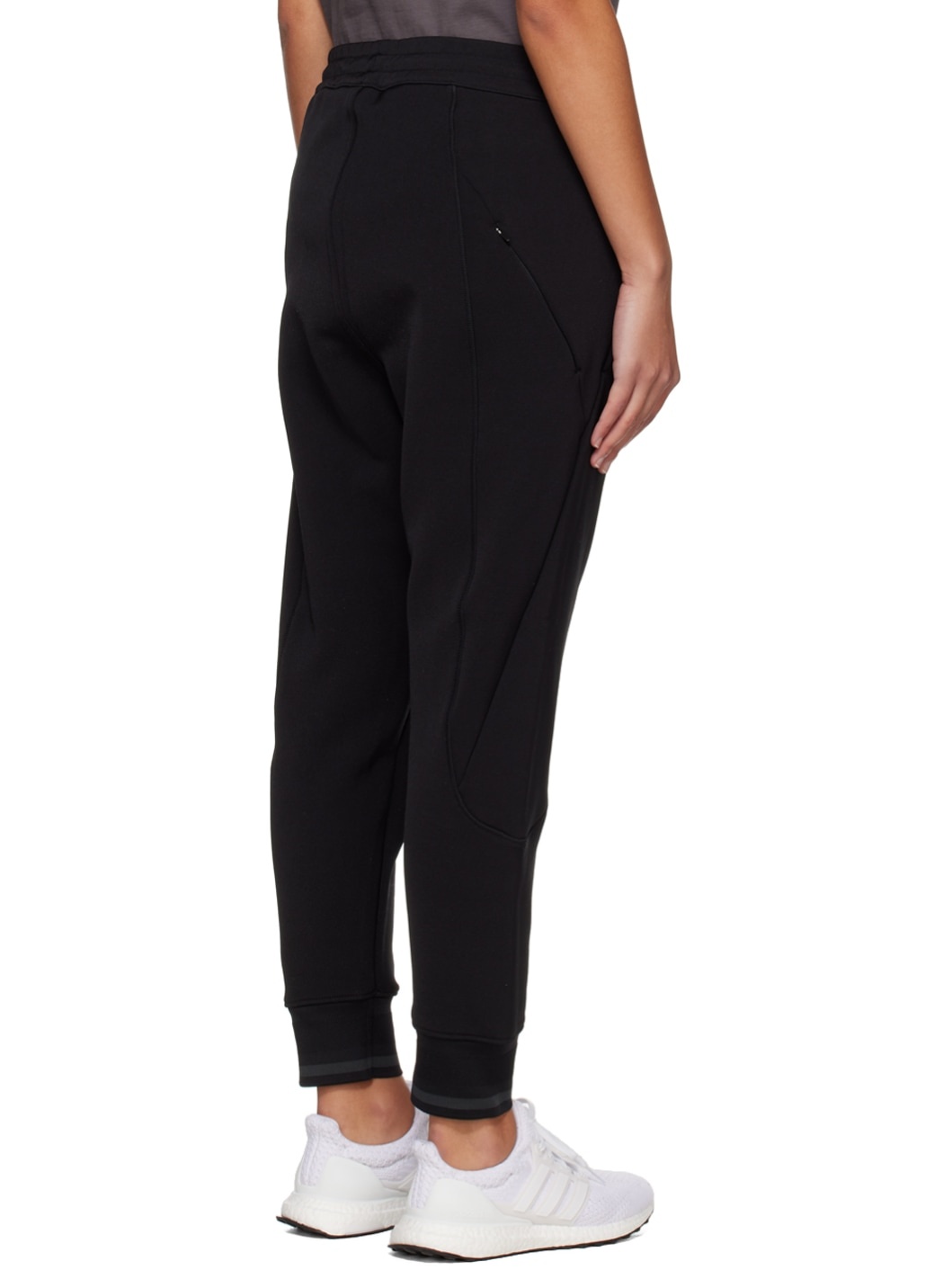 Black Relaxed-Fit Lounge Pants - 3