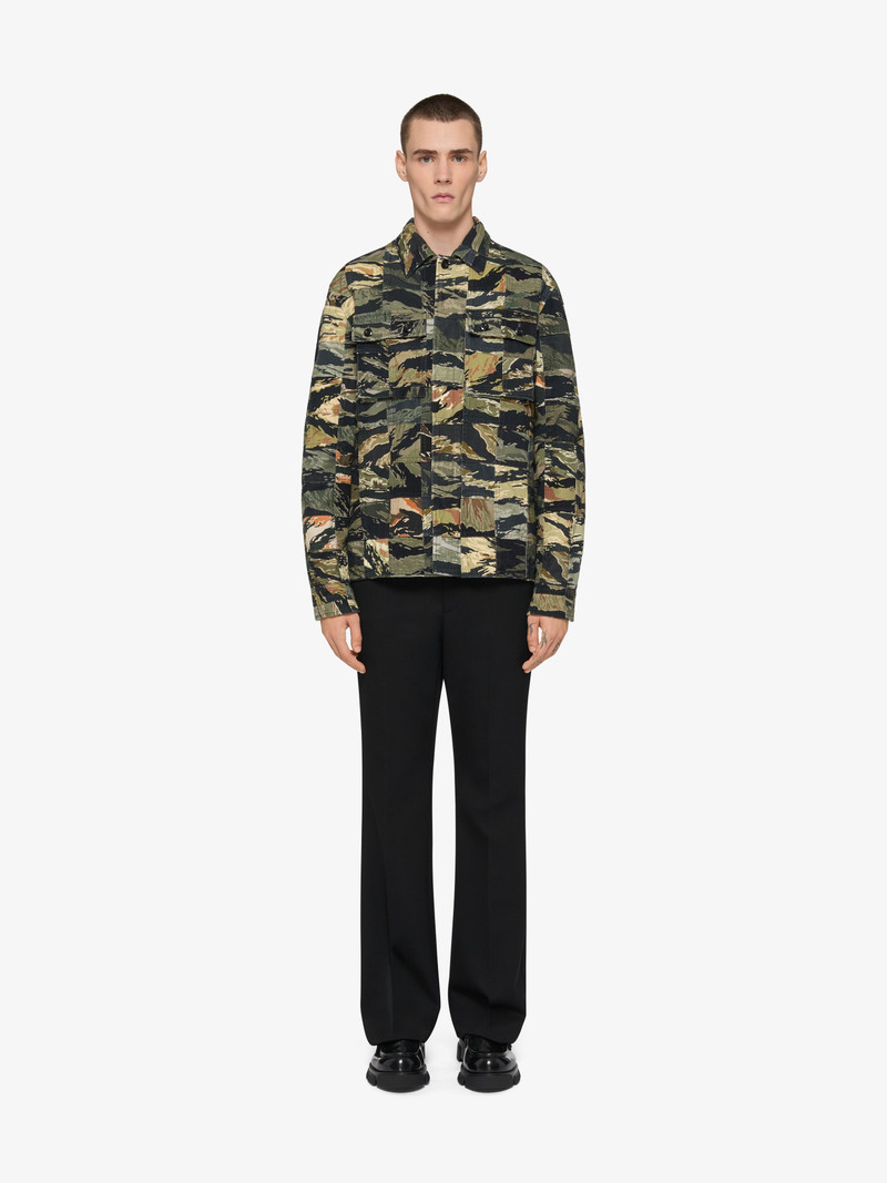 Givenchy PATCHWORK SHIRT IN COTTON WITH CAMO PRINT outlook