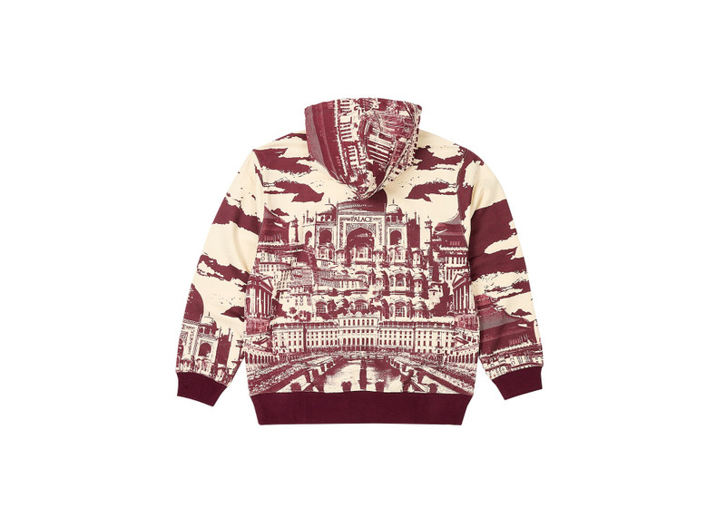 PALACE MEGA PALACE HOOD SOFT WHITE outlook