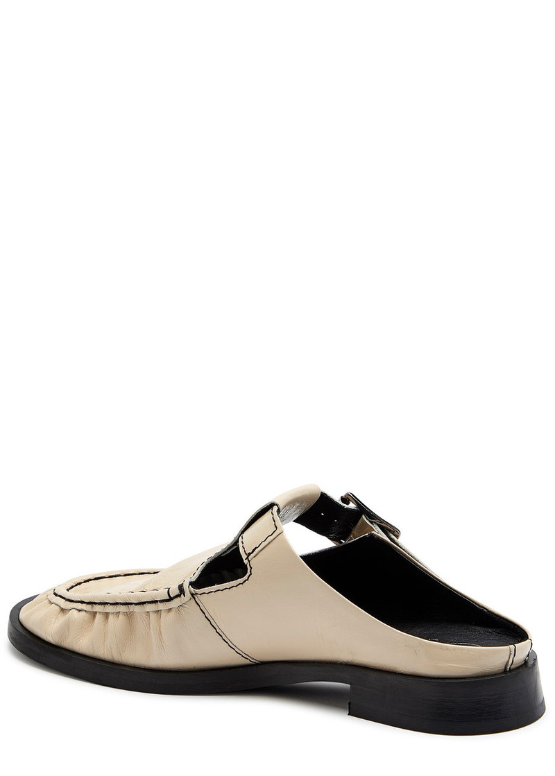 MIISTA Miista Gianna Glossed Leather Mules outlook